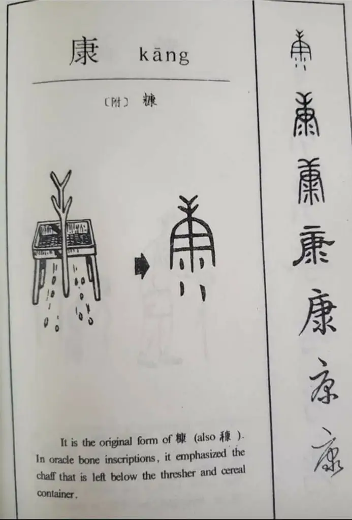 每日学一字Chinese Learning One Word Everyday~【康】(kāng) 2 Screenshot 20240202 103704 Facebook