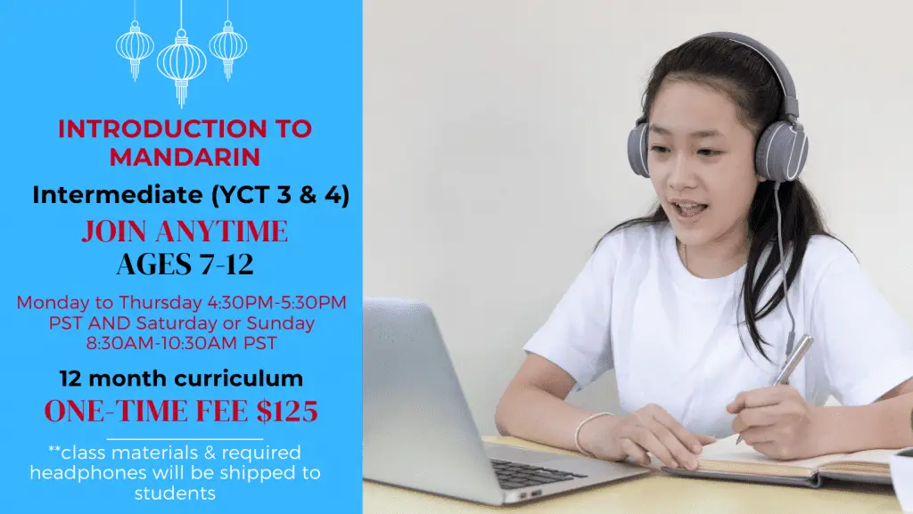 Full Immersion Online Mandarin 5 Online Mandarin Lessons for Kids - Everyday Mandarin YCT 4